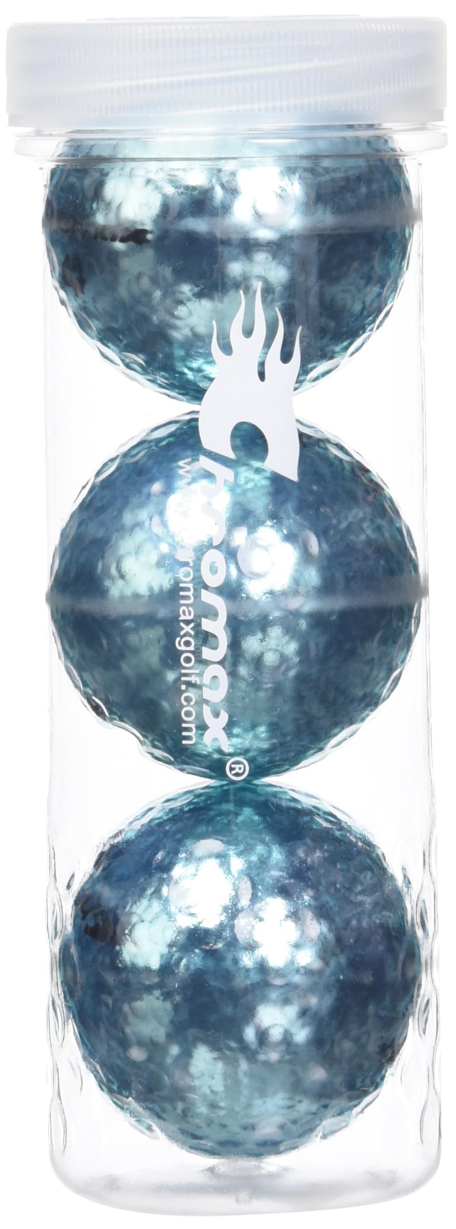Chromax Metallic M5 Colored Golf Balls (3 Pack Tube), Blue