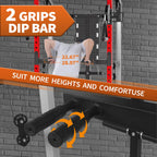 GarveeLife Power Cage, 2000 LB Power Rack with Dual Pulley Cable Crossover, Multi-Function Home Gym Squat Rack with Attachments,