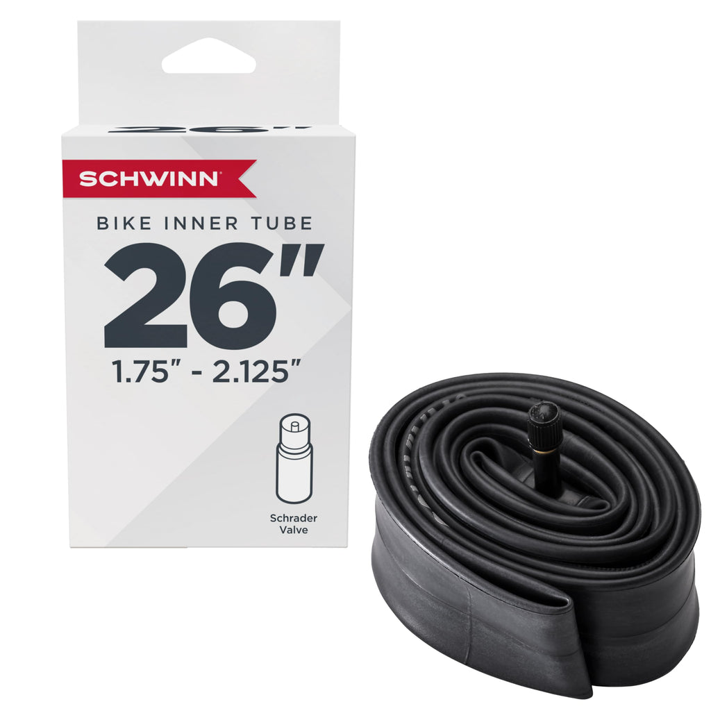 Schwinn Replacement Bike Tube Schrader Valve, Standard, 26-Inch X 1.75-Inch-2.125-Inch