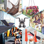 Benelabel Heavy Duty Punching Bag Hanger - 360    Rotation Wood Beam Holder With Bearing Swivel - Easy To Install - Durable Mate