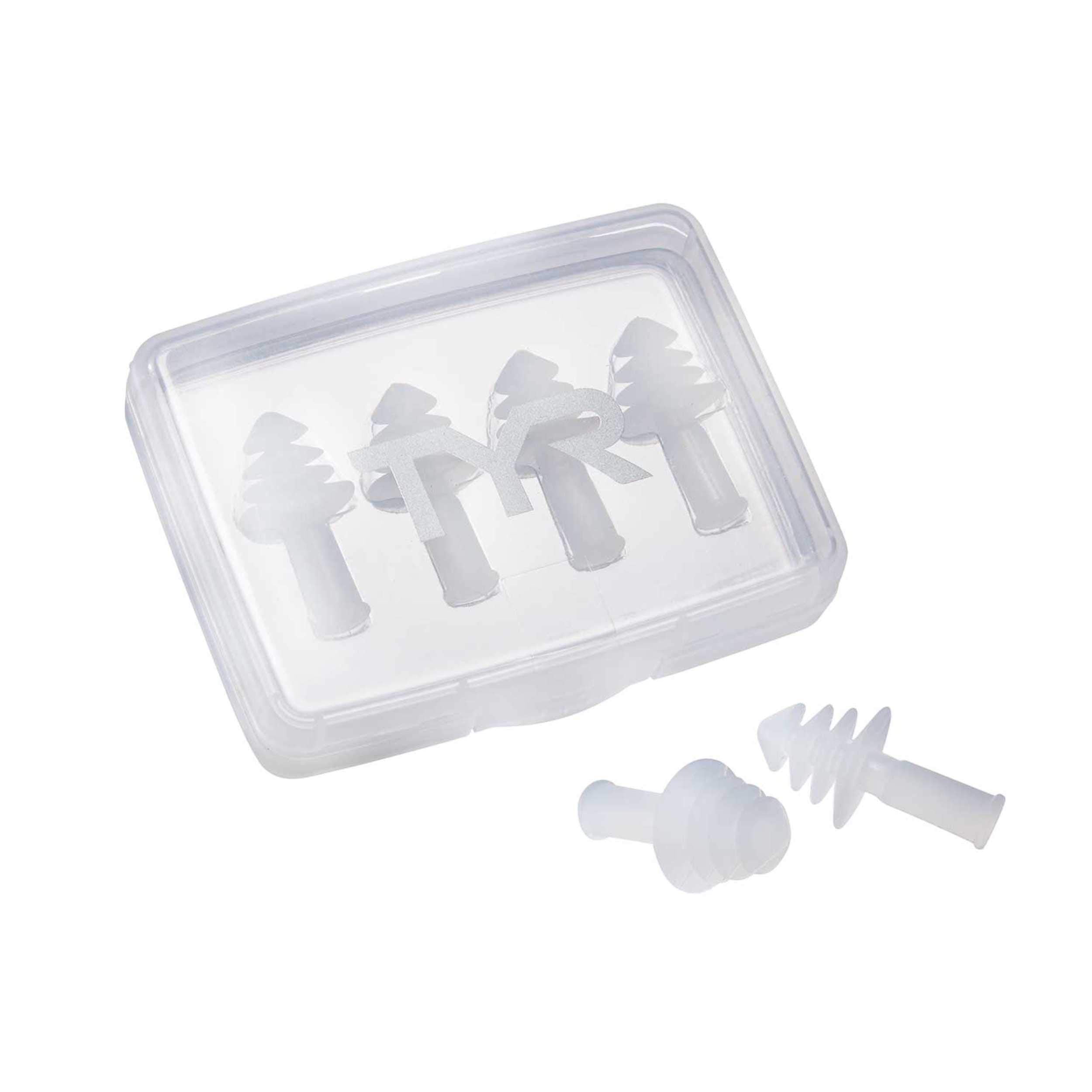 Tyr Ergo Flex Ear Plugs-4Pk Swimming Equipment, Clear, All