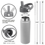 Florapell Straw Lid For Hydro Flask Wide Mouth Water Bottles, Top Lids With Straw Compatible With Hydro Flask 32 40 Oz, Replacem