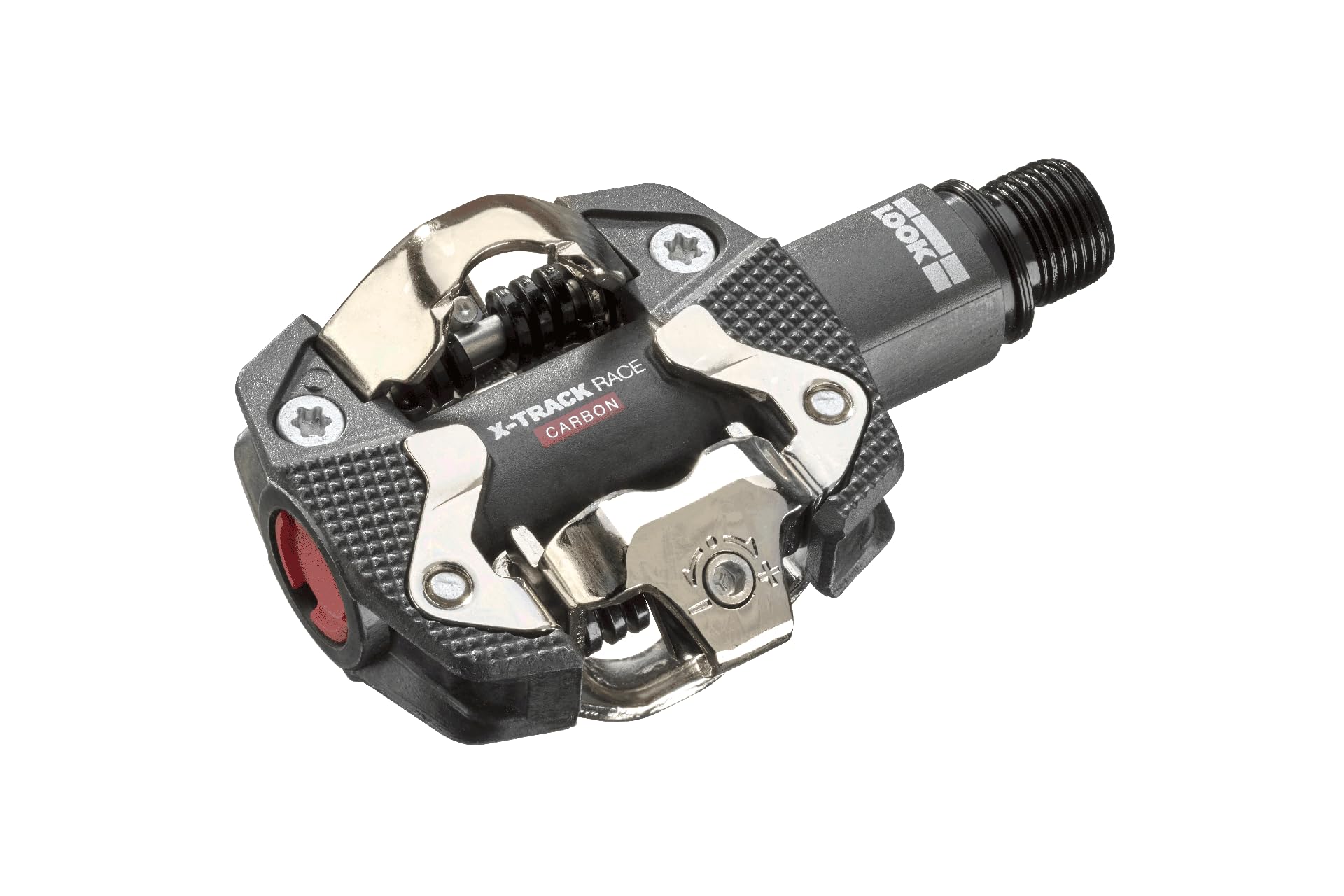 LOOK Cycle - X-Track Race Carbon MTB Bicycle Pedals - Standard SPD Mechanism Compatible - Clipless Pedals - Carbon Body