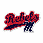 Rico Industries Ncaa Mississippi Rebels Distressed Shape Cut Pennant - Home And Living Room D  Cor - Soft Felt Ez To Hang