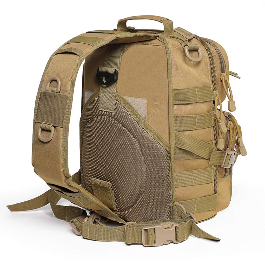 Hopopower Tactical Sling Bag Pack Military Assault Rucksack Shoulder Bag Backpack Chest Pack Handbag Waterproof For Travel Schoo