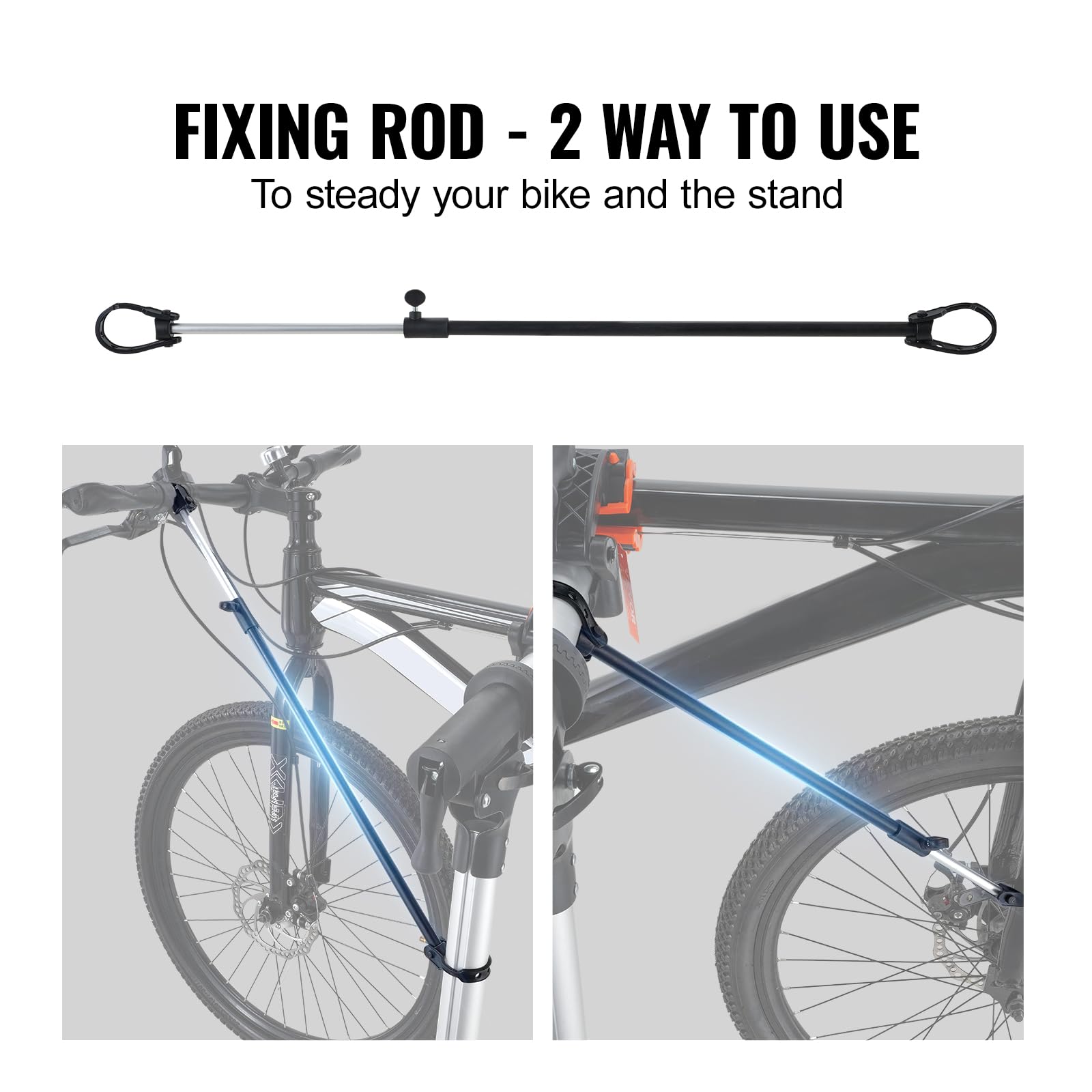 Vevor Bike Repair Stand, 66 Lbs Heavy-Duty Aluminum Bicycle Repair Stand, Adjustable Height Bike Maintenance Workstand With Magn