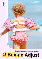 Dark Lightning Toddler Floaties, Swim Vest For Boys And Girls Age 2-7 Years Old, 20-50 Pounds Children Water Wings Arm Floaties