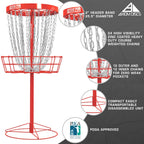 Axiom Discs Pro 24-Chain Disc Golf Basket - Red