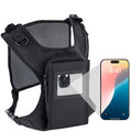 Chest Pack - Tactical Chest Rig Sling Bag & Running Vest with Touchscreen Pocket, Concealed Carry, Dual Zipper Access, Reflectiv