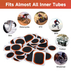 Maifede Bike Inner Tube Patch Kits, Bicycle Tire Repair Kit, With Portable Storage Box, For Cycling, Motorcycle, Bmx, Atvs And M