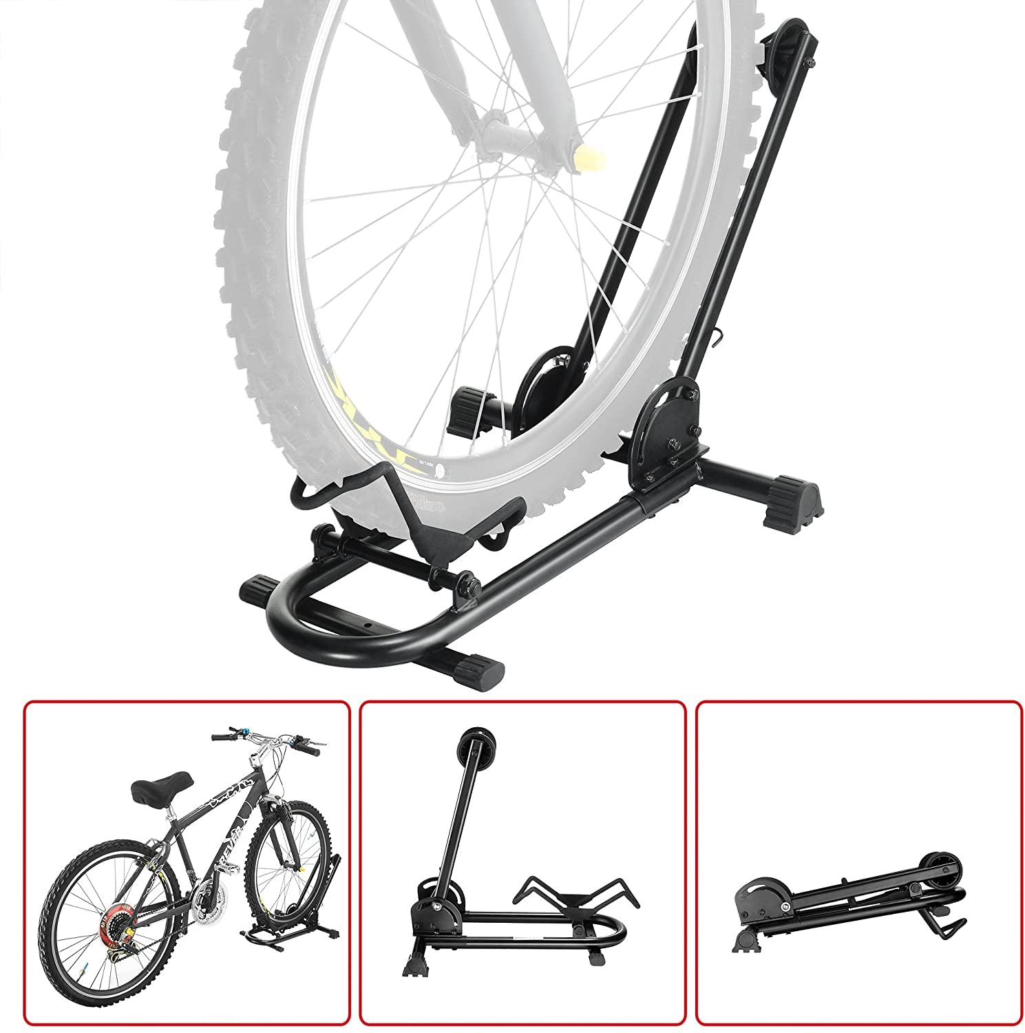 Rad Cycle Foldable Bike Rack Bicycle Storage Floor Stand Fold It Up And Take It With You. Compact Storage