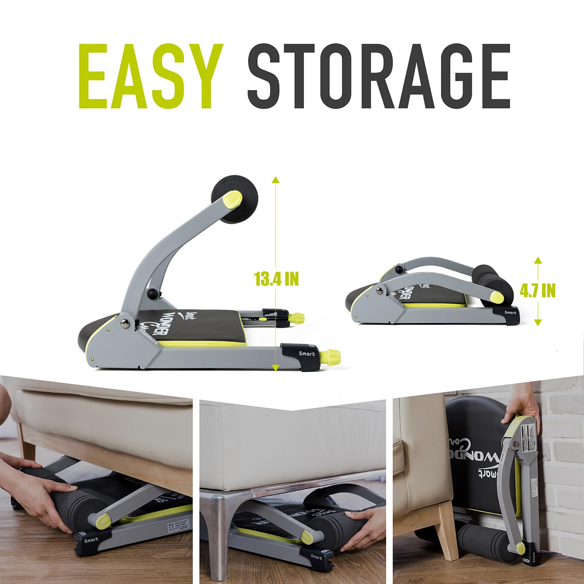 Wonder Core Smart Ab Machine, Sit Up Exercise Equipment, Crunches Ab Equipment, Ab Workout Equipment, Abdominal Muscle Exerciser