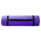 Balancefrom Goyoga 7-Piece Set - Include Yoga Mat With Carrying Strap, 2 Yoga Blocks, Hand Towel And Knee Pad (Purple, 1/2''-Thi