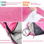 Tuphen - Xl Camping Sleeping Bag For Adults Kids, 3-4 Seasons Warm Cold Weather - Waterproof Sleeping Bags For Hiking Backpackin