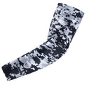 Stromguard Compression Sports Arm Sleeve Digital Camo Baseball Football Basketball - (One Arm Sleeve) (Youth Large, #1 - Black-G