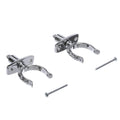 Seachoice Top-Mount Rowlock Set, Chrome-Plated Zinc, Includes 2 Rowlocks w/Locking Pins and Sockets