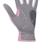 Gh Womens Leather Golf Gloves One Pair - Plain Both Hands (Pink, 19 (S))