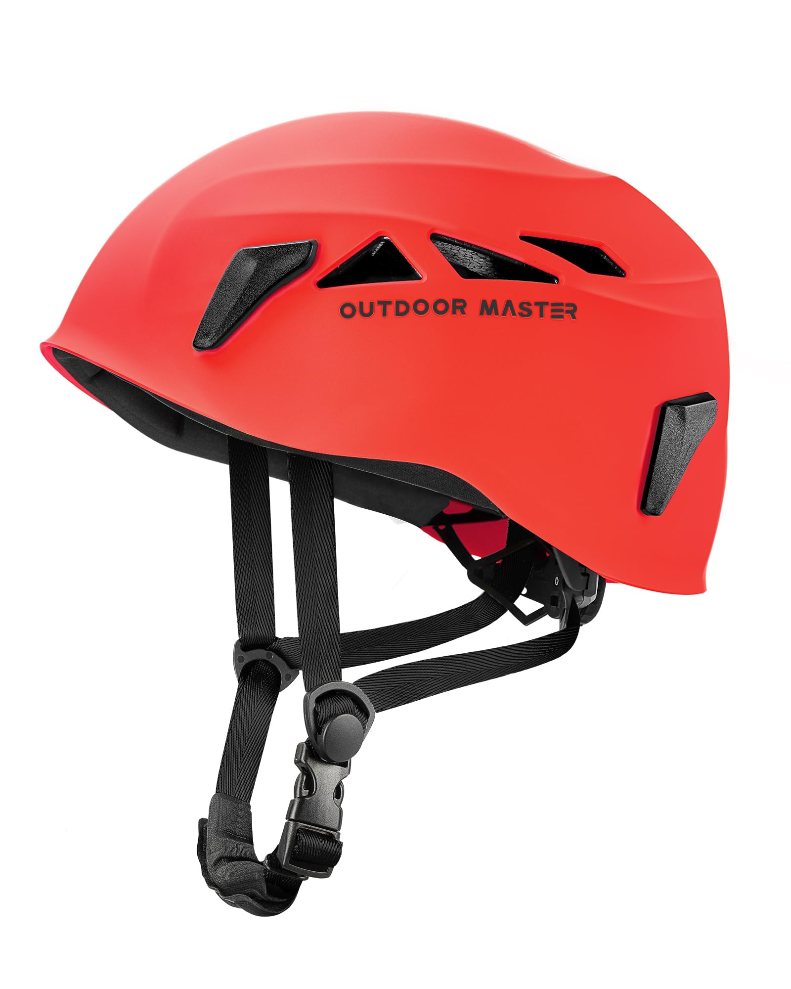 OutdoorMaster Climbing Helmet Rock Rescue Helmet Adjustable Lightweight Mountaineering Hiking Caving Helmet Adults Work Safety H