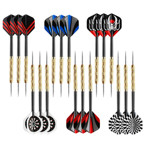 Accmor Steel Tip Darts, Professional Metal Darts, Darts Metal Tip Set, Metal Darts For Dartboard,18 Pcs