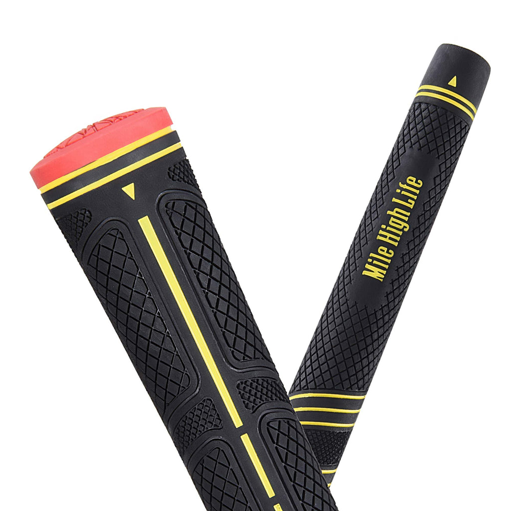 Mile High Life Golf Grips | Avid Golf Club Grips | 3 Pack Or 13 Pack Golf Grips Bundle | Multi-Compound Rubber Golf Grip For Men