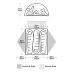 Big Agnes Salt Creek Sl Backpacking Tent, 3 Person