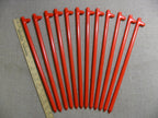A 12 Pack Of Heavy Duty Steel Tent Stakes 18'' Long