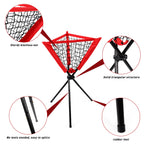 Hikeen Baseball Caddy Softball Coaching Accessories Baseball Training Equipment Portable And Detachable Batting Tee Softball Rac