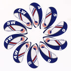Craftsman Golf Wider Openings Us Flag Neoprene Golf Club Head Cover Wedge Iron Protective Headcover For Most Brand Standard Iron