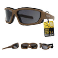 Sol Pro Powersports Goggle, Anti-Fog Safety Motorcycle Riding Sunglasses Foam Padded, Dustproof, Windproof, Hunting, Hiking, Mow