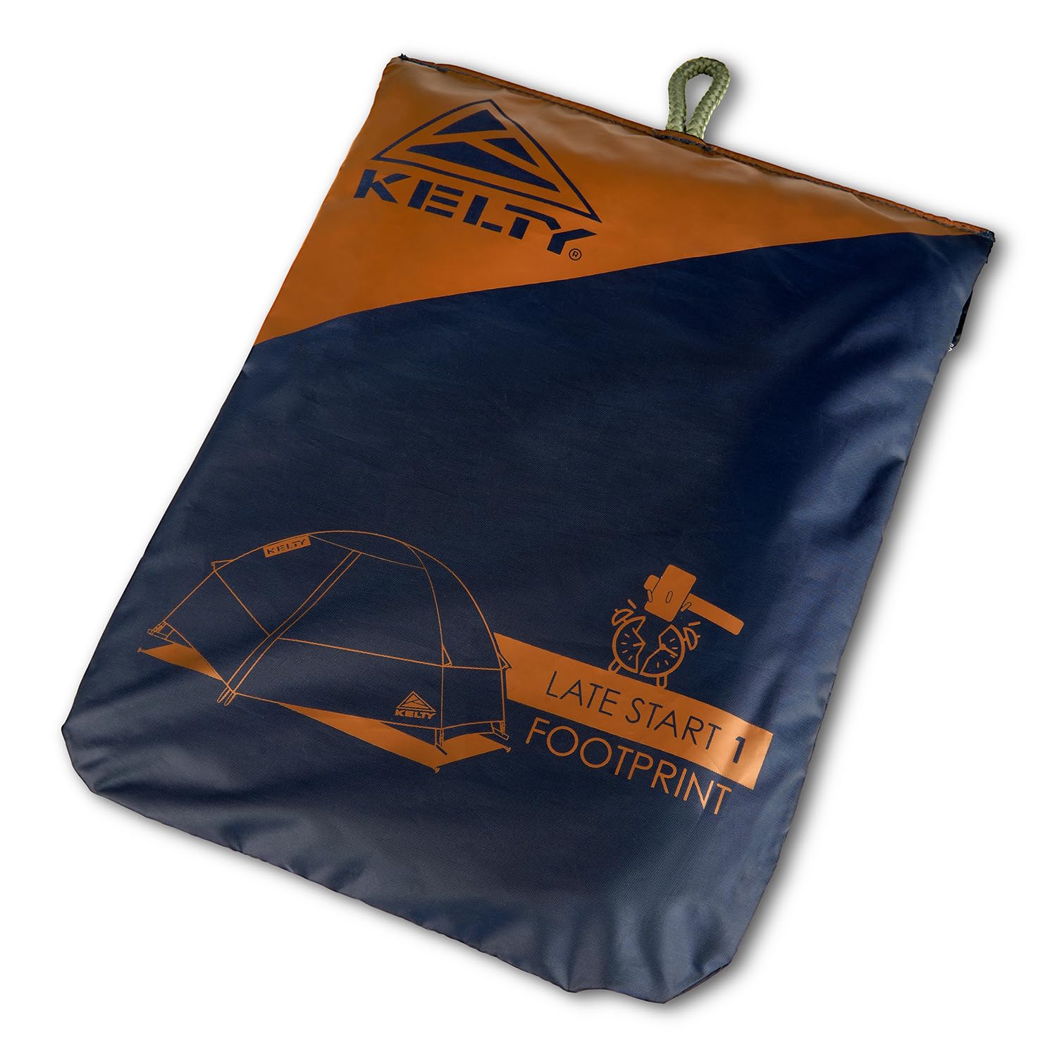 Kelty Late Start Tent Footprint (Footprint ONLY) - Lightweight, Water Resistant, Fitted Ground Sheet, Updated for 2024 (1P)