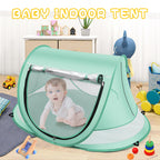 Baby Beach Tent,Large Pop Up Beach Tent Sun Shade For Beach,Portable Baby Travel Tent With Mosquito Net,Indoor Baby Play Tent,Up
