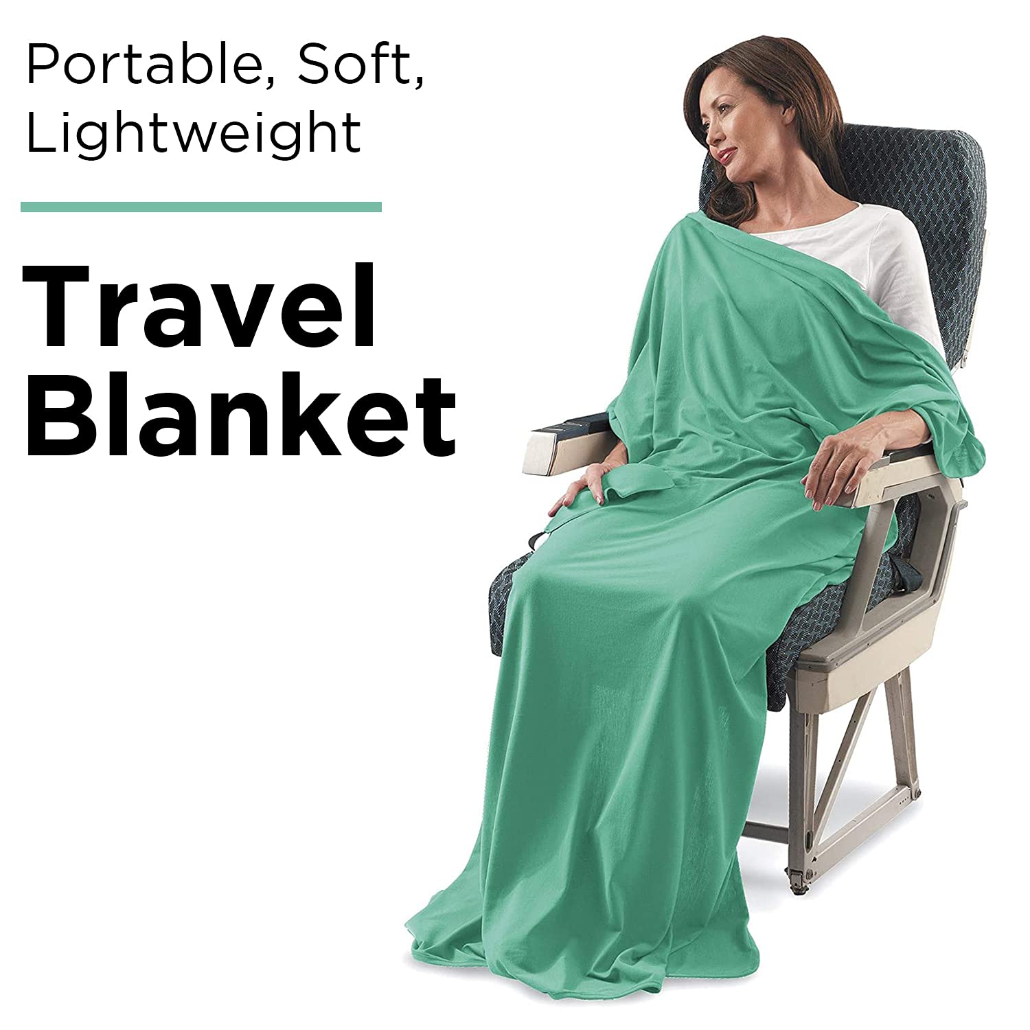 Sagefinds:       2 In 1 Soft Travel Blanket And Pillow | Large Throw For Airplane, Home, Long Flights | Fits In Compact Zipper P