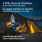 Coleman Peak1 Waterproof Backpacking Tent, Aluminum Frame, Star View Window, Available In 1/2/3/4/6 Person Sizes - All-Weather C