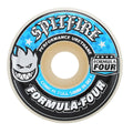 Spitfire Wheels Formula Four Conical Full White W/Blue Skateboard Wheels - 52Mm 99A (Set Of 4)