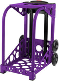 ZUCA Sport Purple Aluminum Alloy Frame with Flashing Dual Wheels, Nylon Feet, 39.5-Inch Telescoping Handle, Chrome-Plated Screws