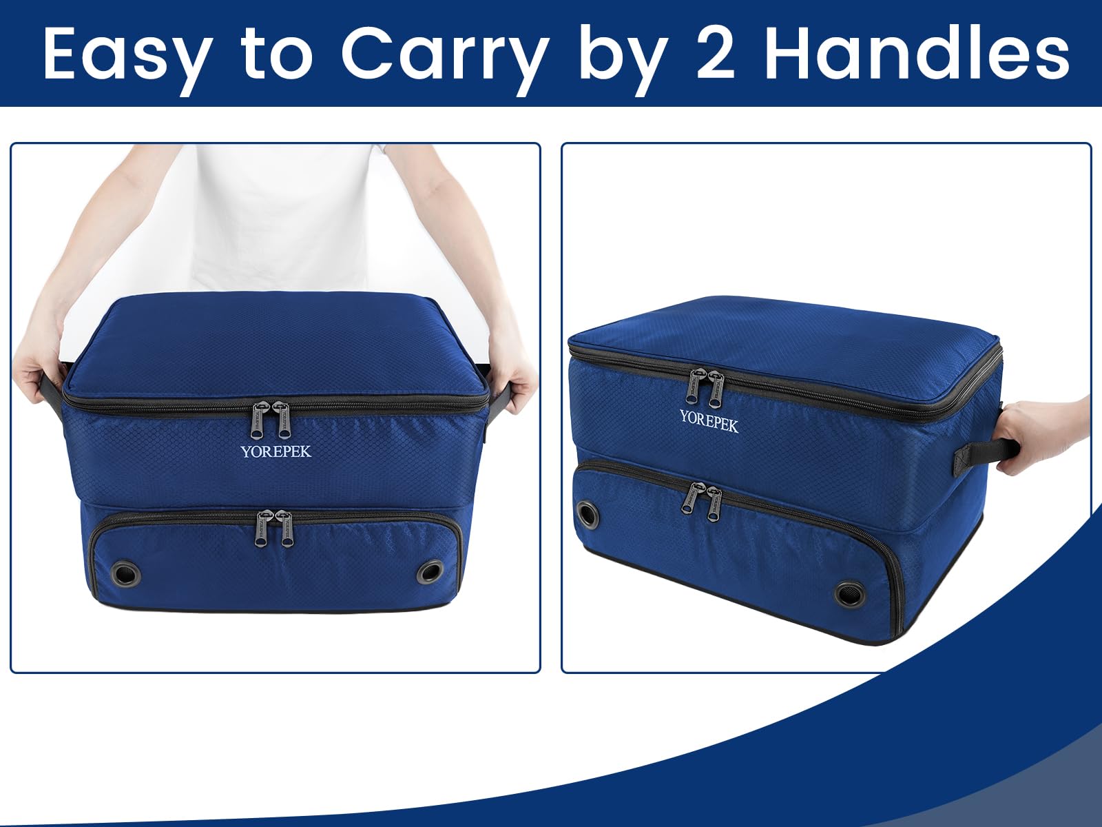 Large 2 Layer Golf Trunk Organizer For 2 Size14 Pair Shoes, Waterproof Car Golf Locker With Separate Ventilated Compartment, Stu