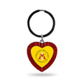 Rico Industries Ncaa Virginia Military Institute Keydets Ncaa Rhinestone Heart Colored Keychain, Red, 3-Inches In Length