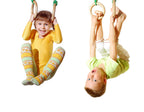 Kids Jungle Gymnastics Expandable Junior 4 In 1 Training Monkey Horizontal Bars Climbing Tower Child Playset Training Pull Up Gy
