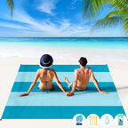 Bydoll Beach Blanket 78''X81'' Waterproof Sandproof Suits1-4 Adults Oversized Lightweight Large Blanket Picnic Mat For Beach San