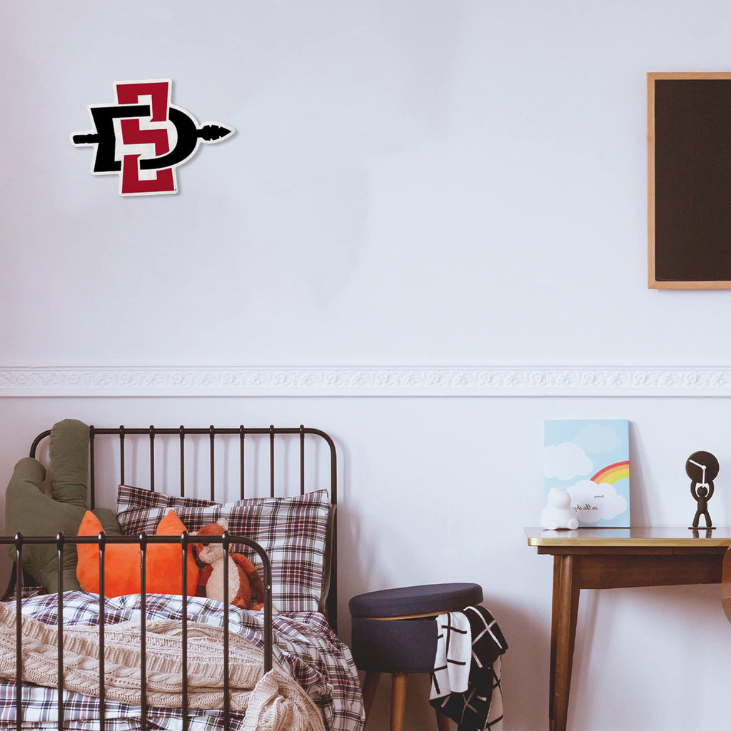 Rico Industries Ncaa San Diego State Aztecs - Sdsu Primary Shape Cut Pennant - Home And Living Room D  Cor - Soft Felt Ez To Han