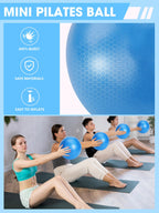 Neuonn Pilates Ring Set for Home Workout, Pilates Essentials Kit for Women, [12 Fitness Circle, Pilates Balls, Resistance Band