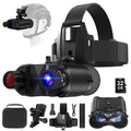 4K Night Vision Binoculars For Adults,Night Vision Goggles For Helmet(1312Ft),8X Digital Zoom,7-Level Infrared Adjustment For Ca