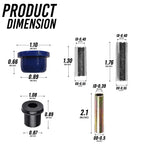 Golf Cart Parts Club Car Delta A Arm Front Lower Leaf Spring Bushing Sleeve Kit For 1993 And Up Ds Models