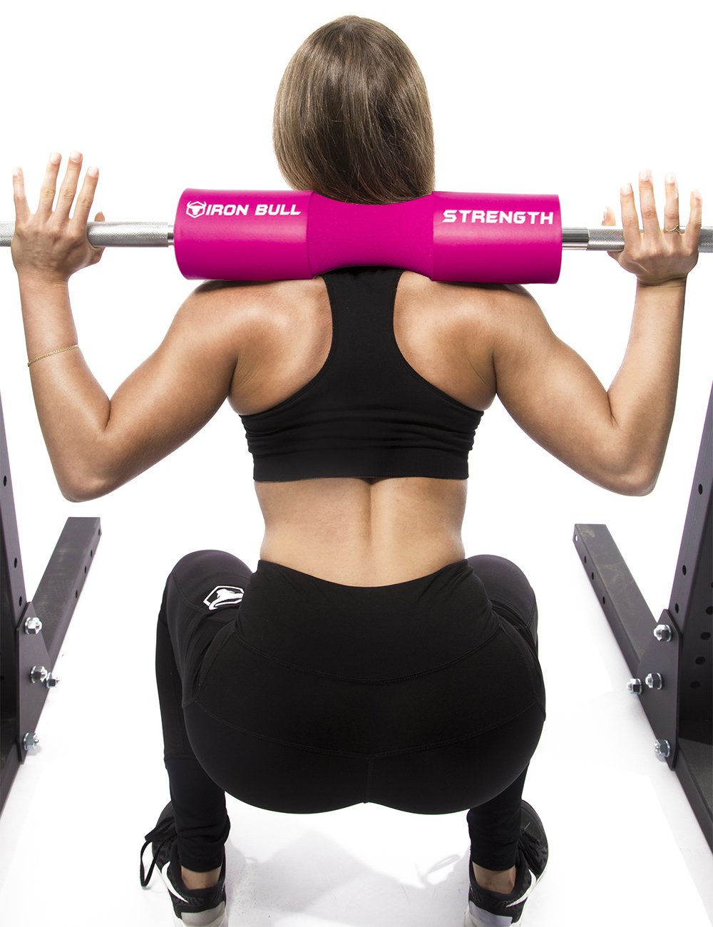 Iron Bull Strength Advanced Squat Pad - Barbell Pad For Squats, Lunges & Hip Thrusts - Neck & Shoulder Protective Pad Support (P