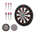 Gse 18''X1'' 2-In-1 Flocking Dartboard Game Set With Six 17G Steel Tip Darts. Bullseye And Dart Board Games Set