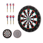 Gse 18''X1'' 2-In-1 Flocking Dartboard Game Set With Six 17G Steel Tip Darts. Bullseye And Dart Board Games Set