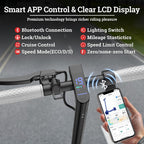 Qlaway Electric Scooter - Top Speed 19 MPH, Max 15 Miles Ranges, 8.5 Solid Tire, Powerful 350W Motor, Load 264LBS, Aluminum Allo