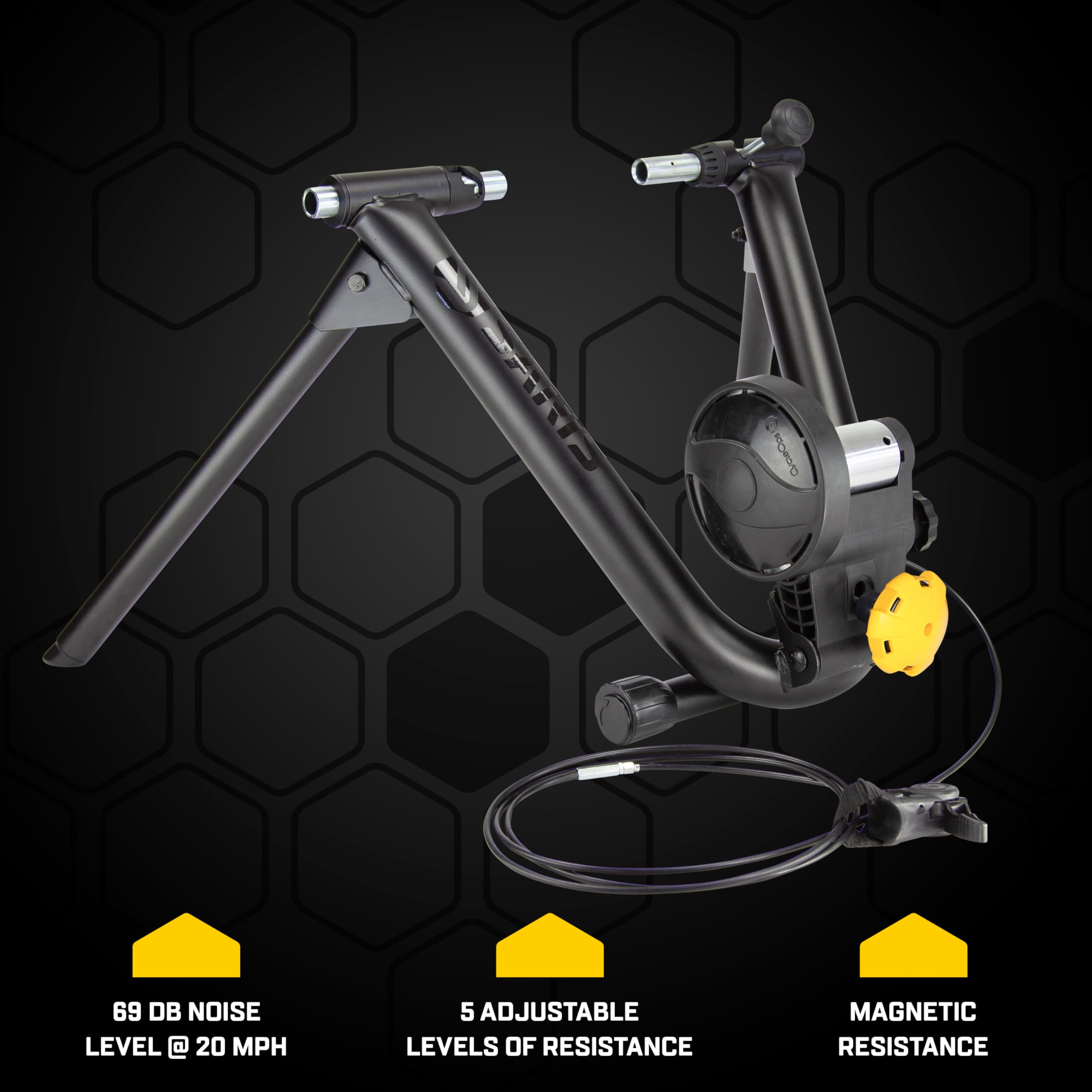 Saris Magnetic Plus Indoor Bike Trainer, Magnetic Resistance, Compatible With Zwift App