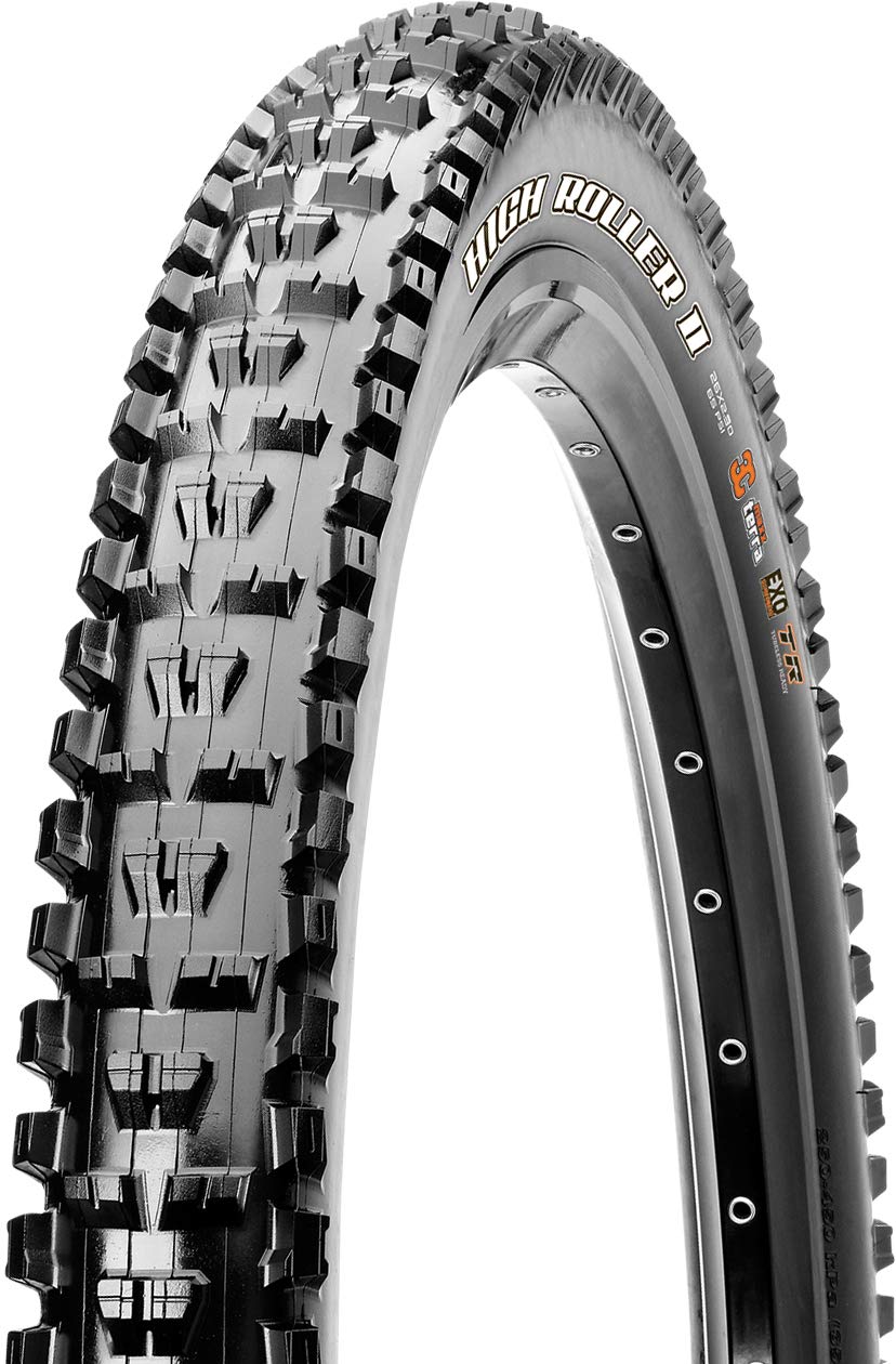 Maxxis High Roller Ii Single Compound Exo Folding Tire, 26-Inch X 24-Inch