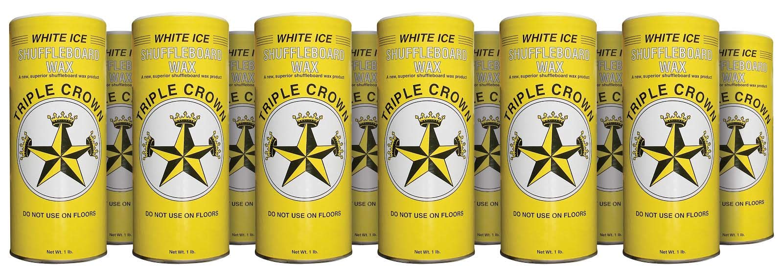 TRIPLE CROWN White Ice Shuffleboard Wax (White Ice 12-Pack)